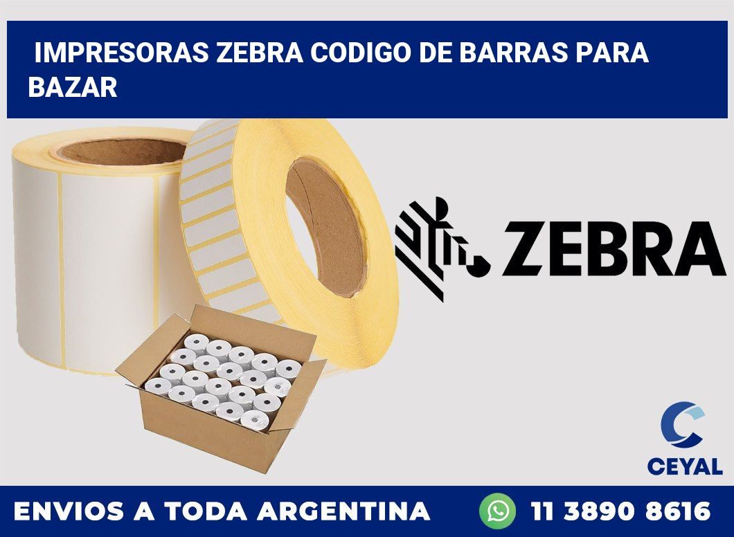 impresoras zebra codigo de barras para bazar