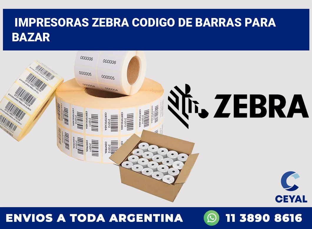 impresoras zebra codigo de barras para bazar