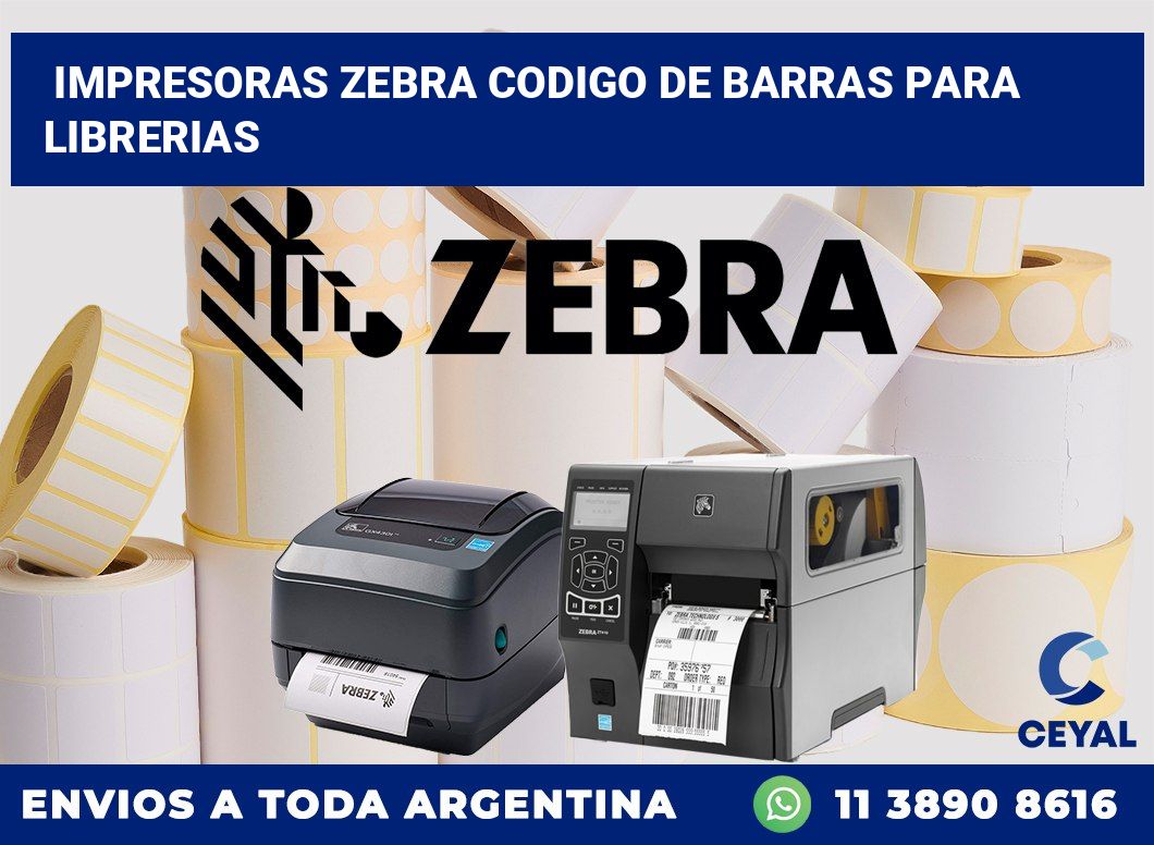 impresoras zebra codigo de barras para librerias