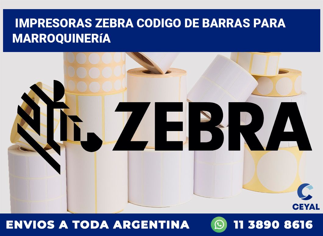 impresoras zebra codigo de barras para marroquinería
