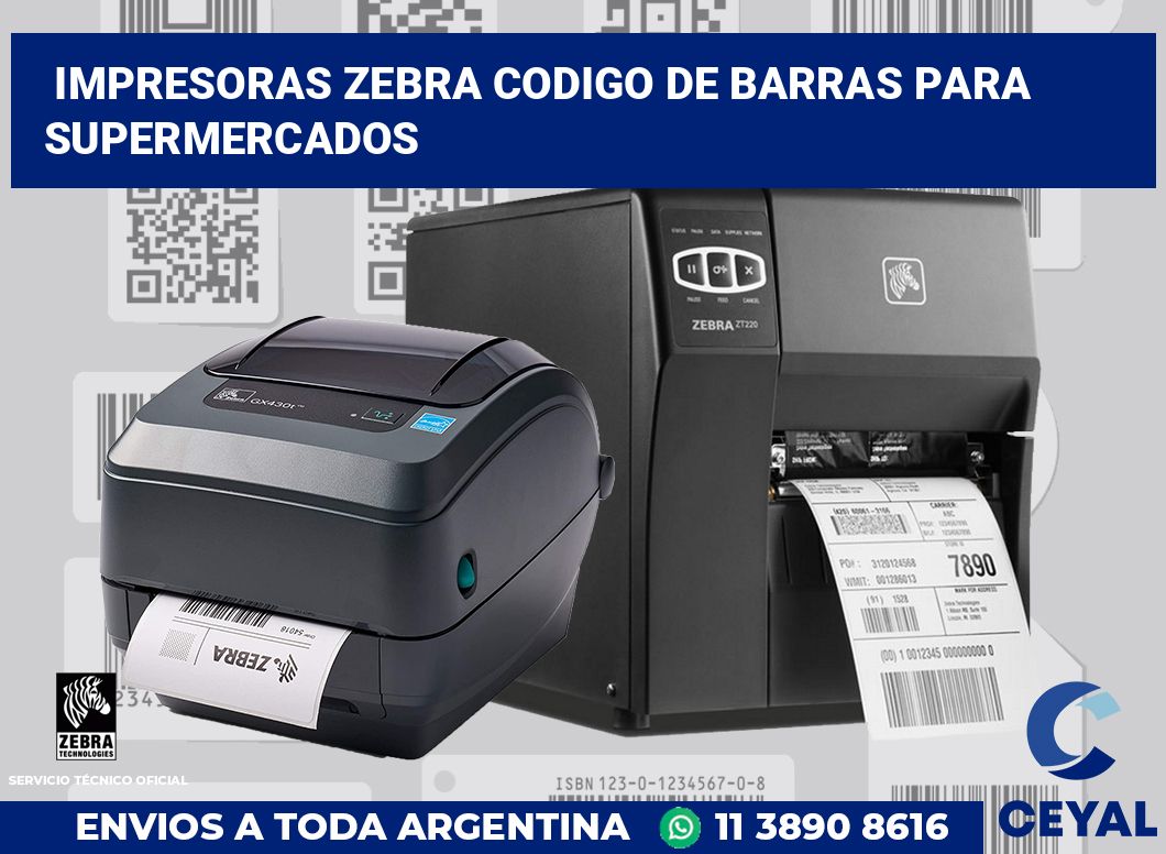 impresoras zebra codigo de barras para supermercados