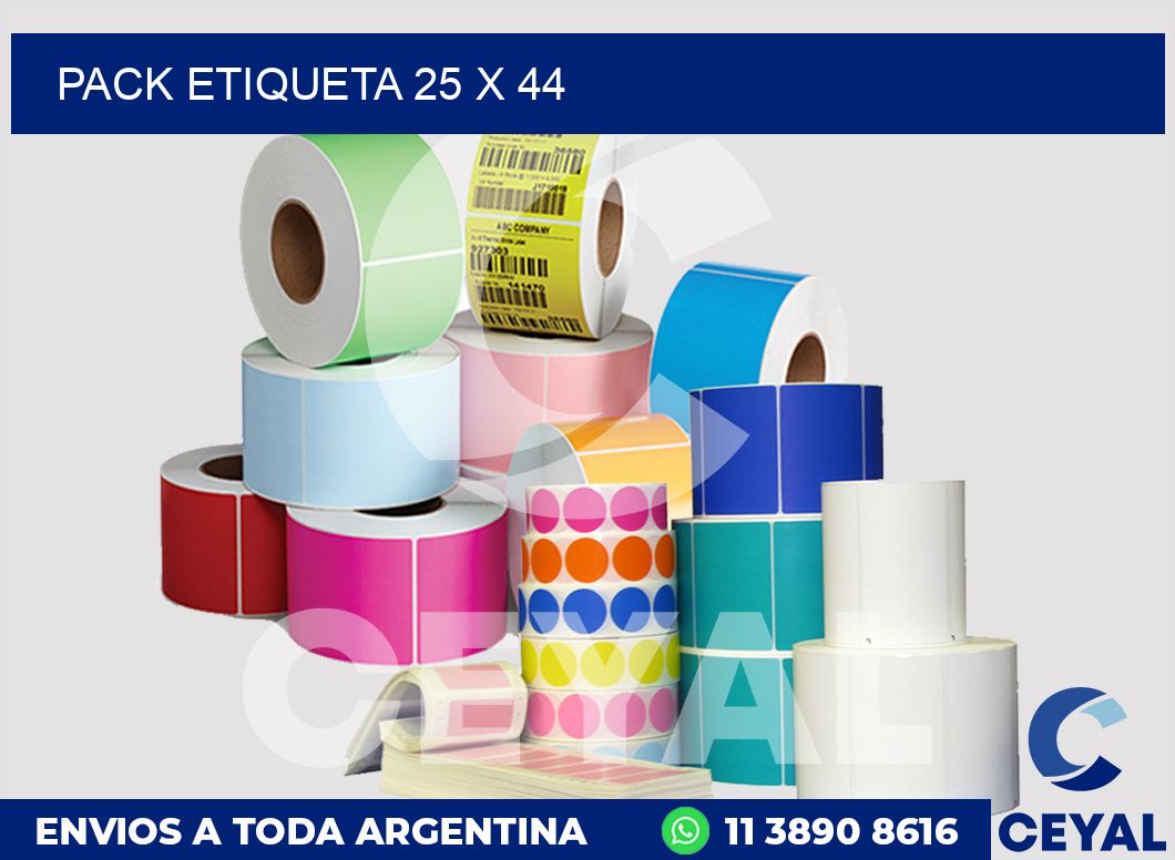 pack etiqueta 25 x 44