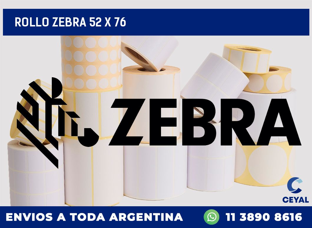 rollo zebra 52 x 76