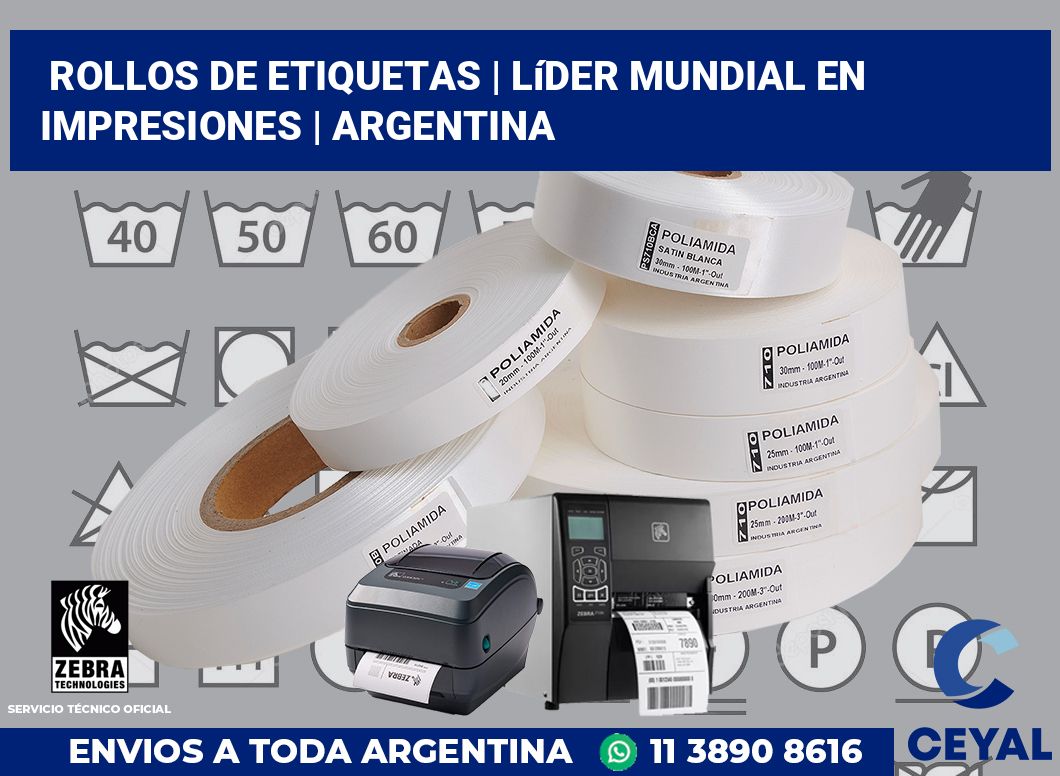 rollos de etiquetas | Líder mundial en impresiones | Argentina