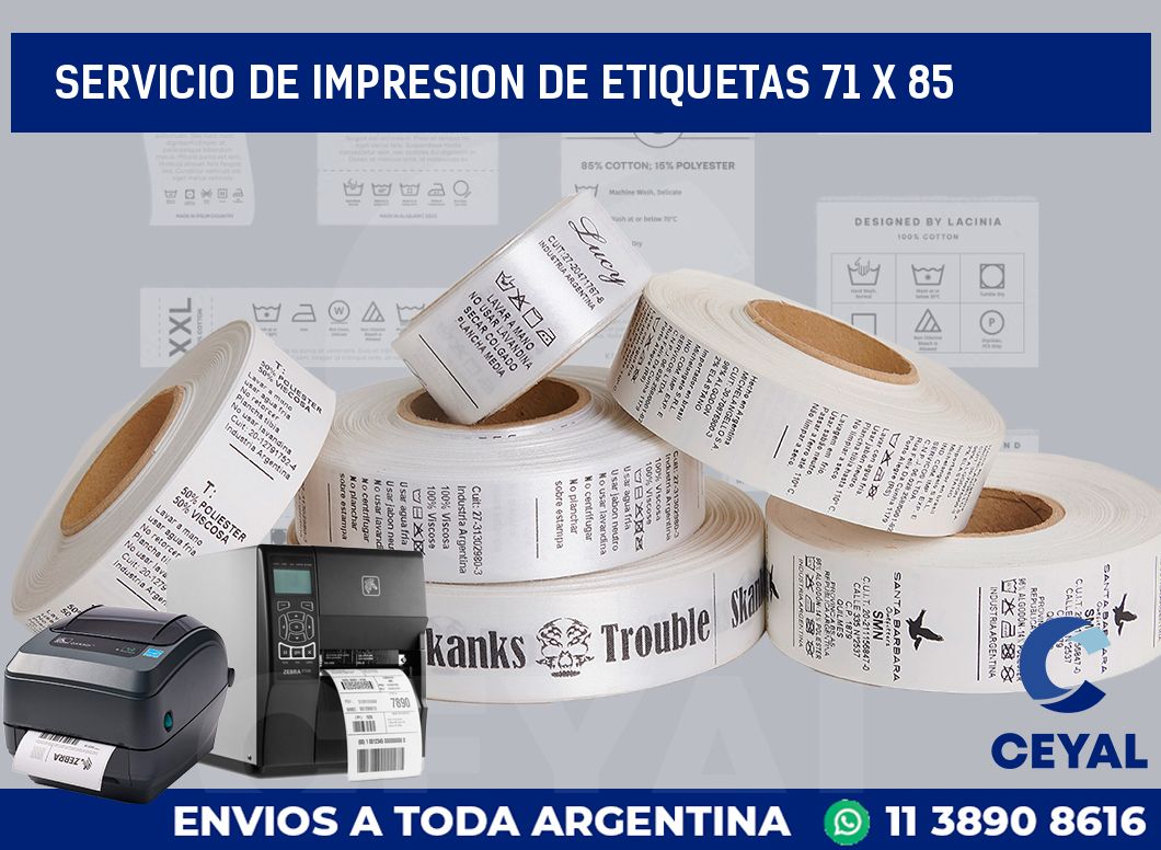 servicio de impresion de etiquetas 71 x 85