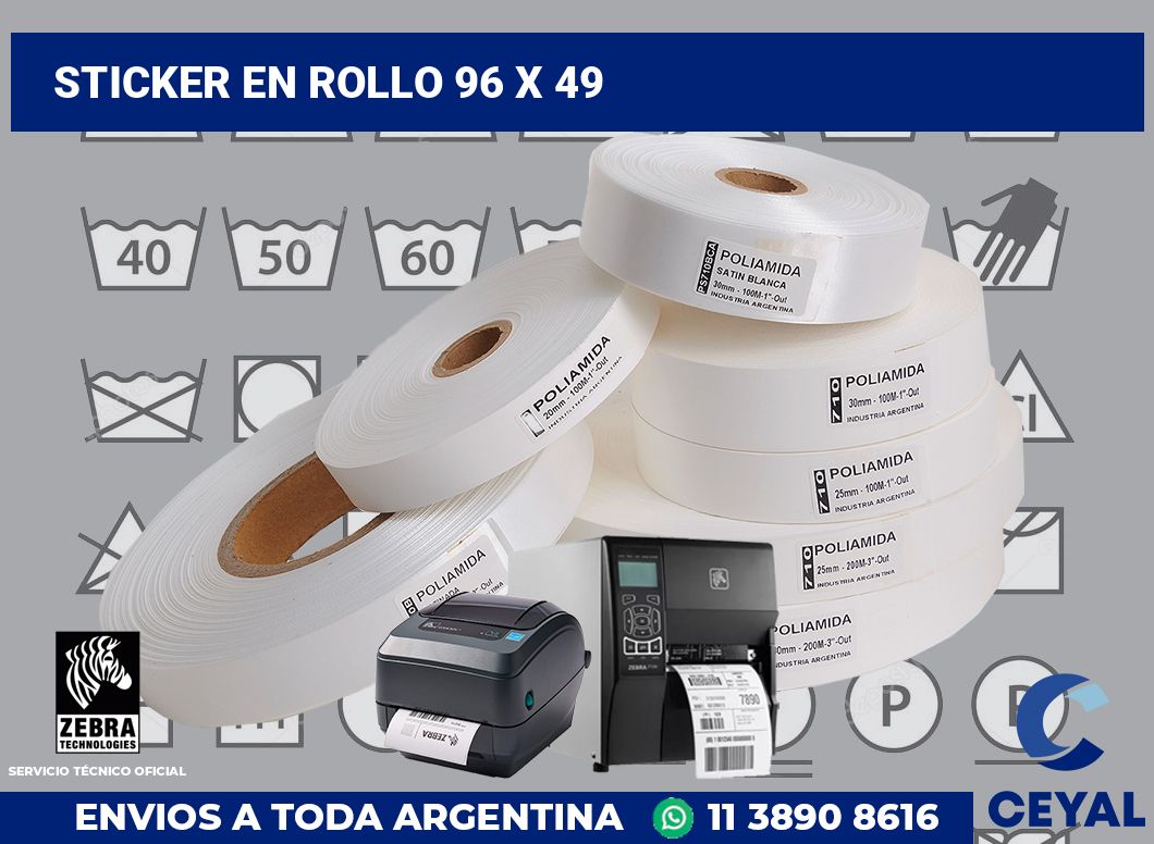 sticker en rollo 96 x 49