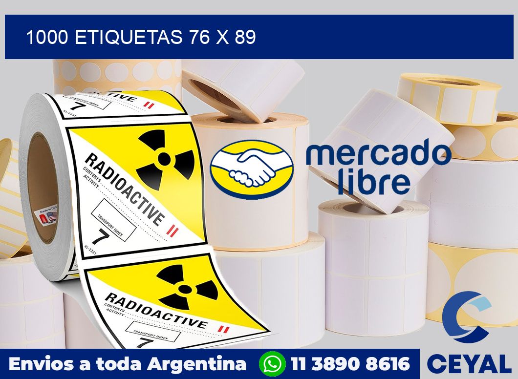 1000 etiquetas 76 x 89
