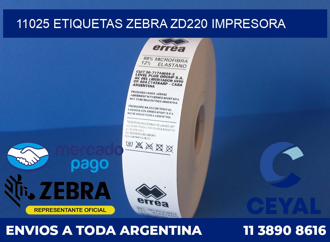 11025 etiquetas Zebra zd220 impresora