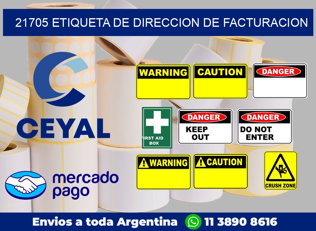 21705 Etiqueta de direccion de facturacion