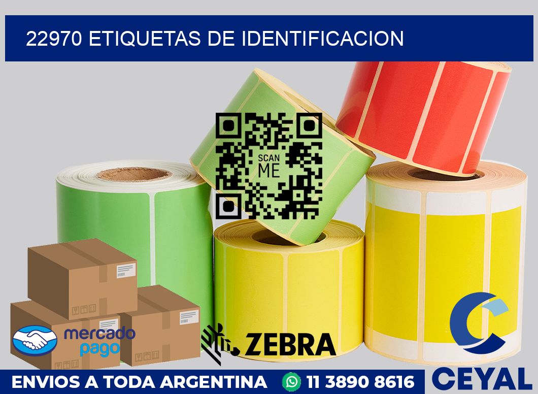 22970 Etiquetas de identificacion