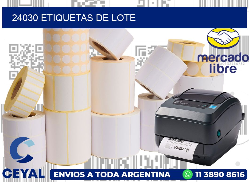 24030 Etiquetas de lote