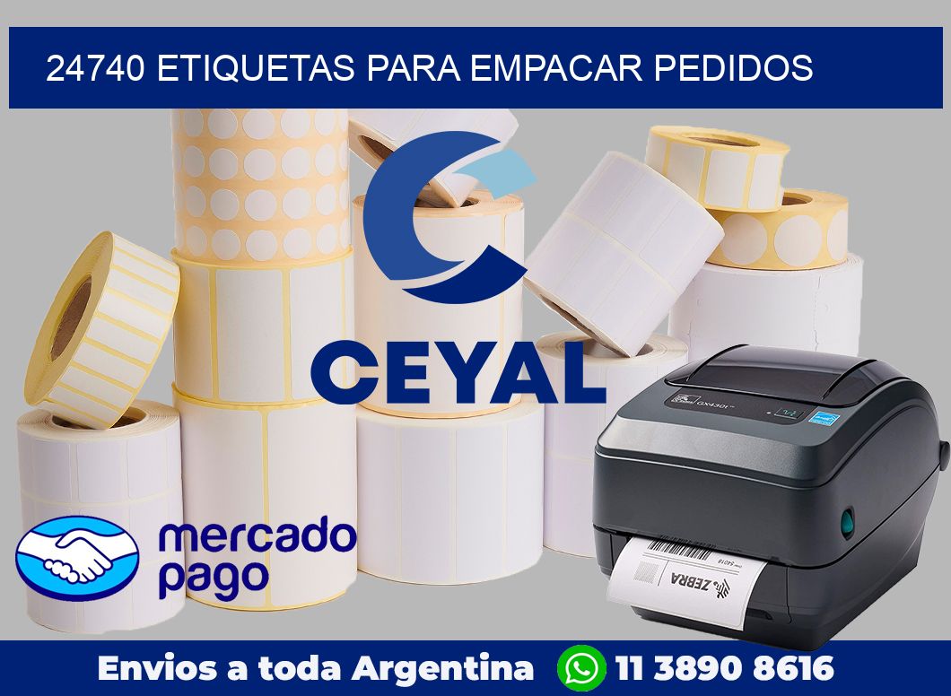 24740 Etiquetas para empacar pedidos