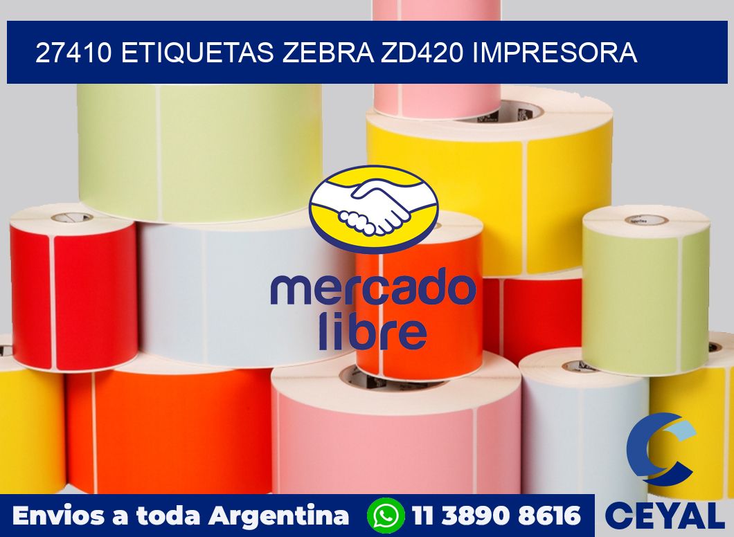 27410 etiquetas Zebra zd420 impresora