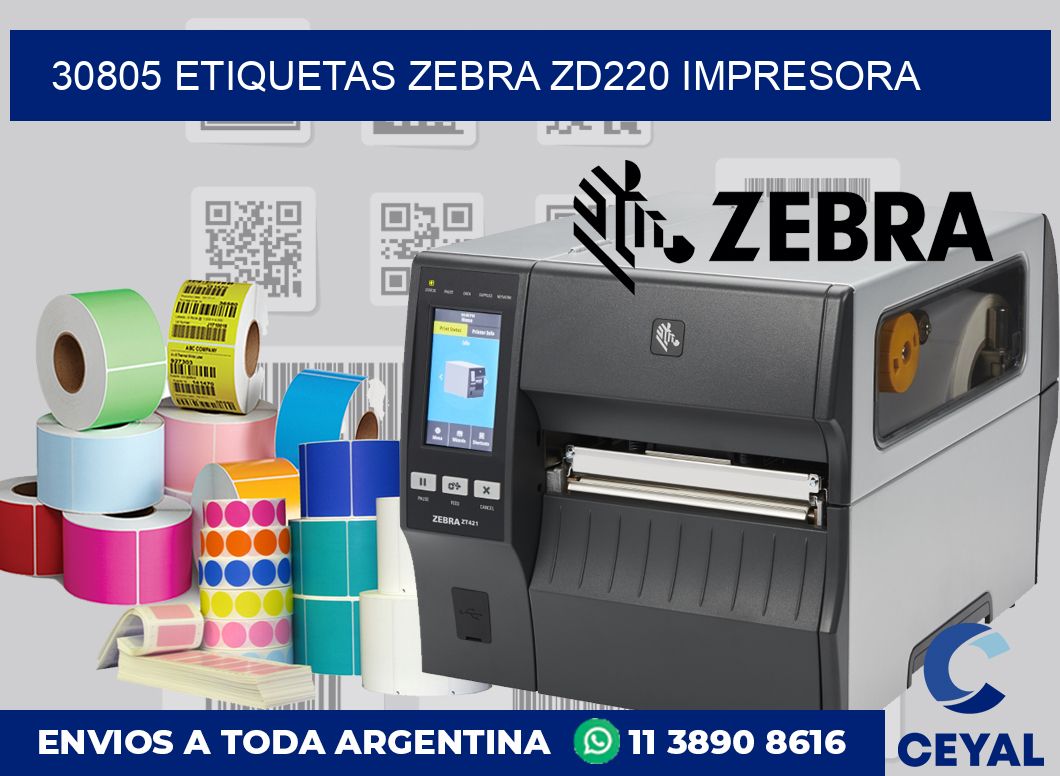 30805 etiquetas Zebra zd220 impresora