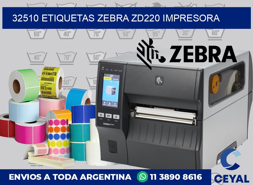 32510 etiquetas Zebra zd220 impresora