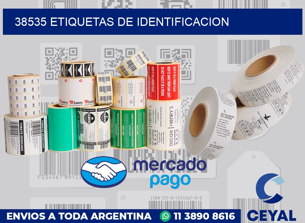 38535 Etiquetas de identificacion