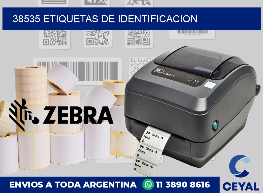 38535 Etiquetas de identificacion