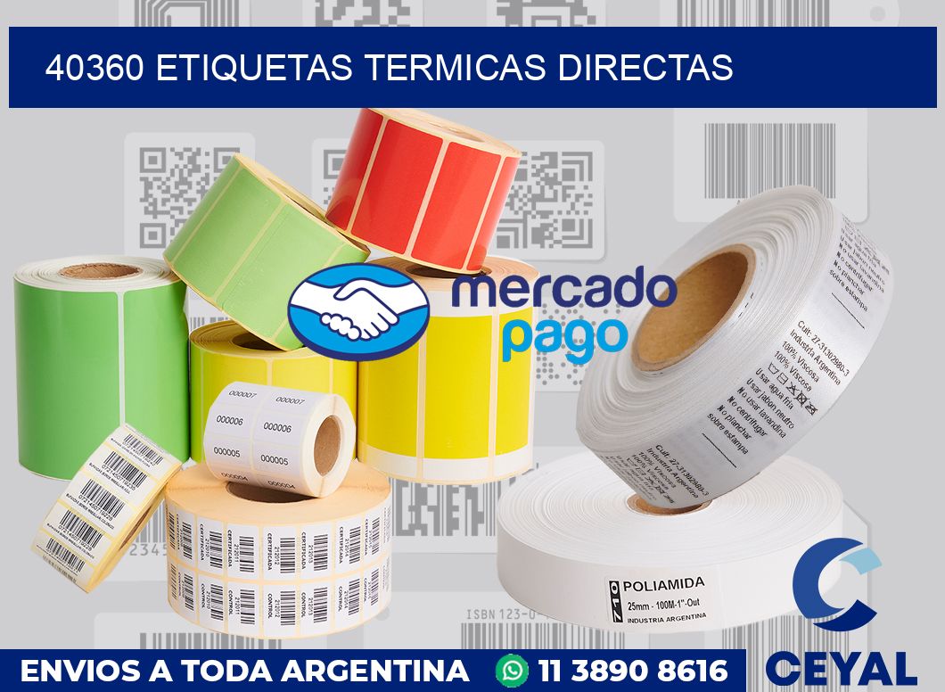 40360 Etiquetas termicas directas