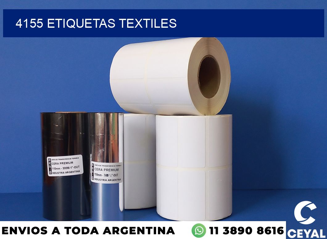 4155 etiquetas textiles