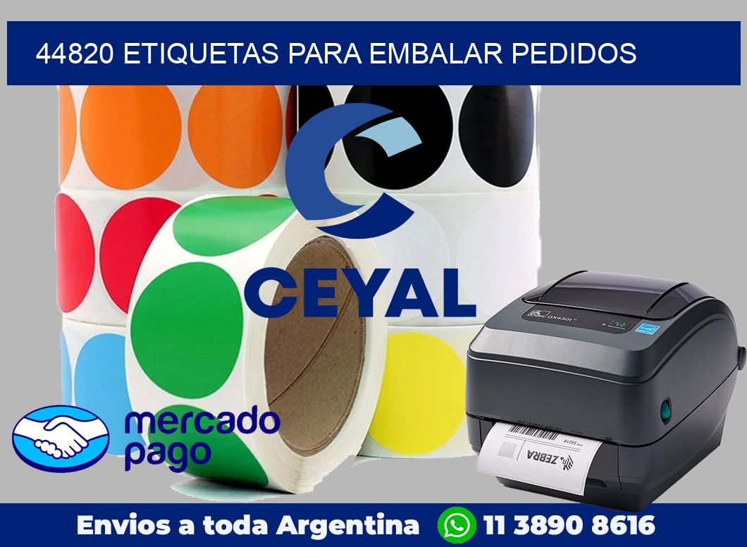44820 Etiquetas para embalar pedidos