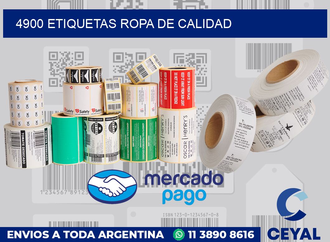4900 Etiquetas ropa de calidad