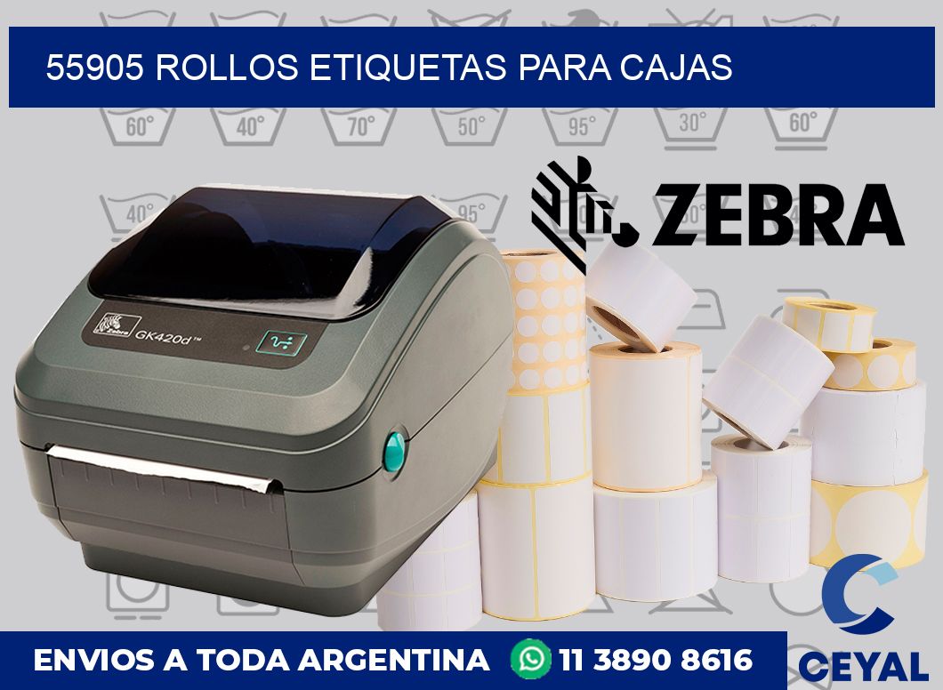 55905 rollos etiquetas para cajas