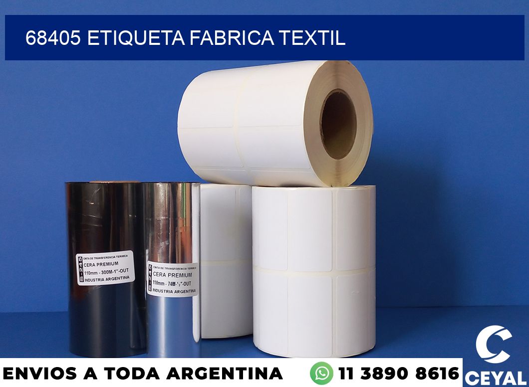 68405 etiqueta fabrica textil