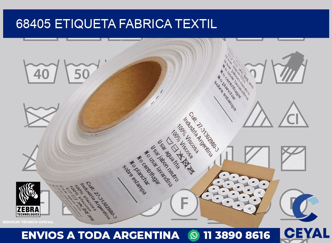 68405 etiqueta fabrica textil