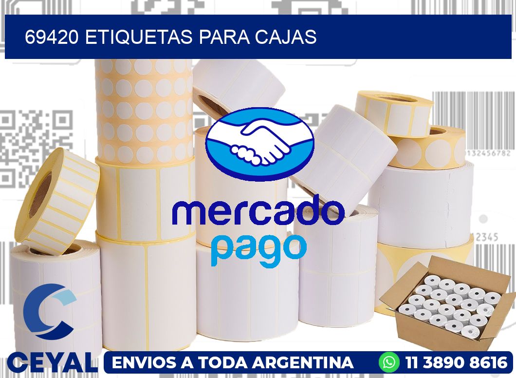 69420 Etiquetas para cajas