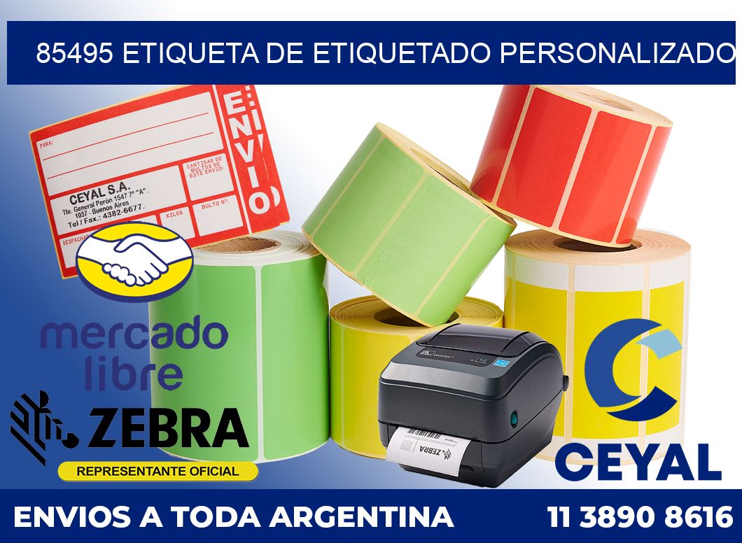 85495 Etiqueta de etiquetado personalizado