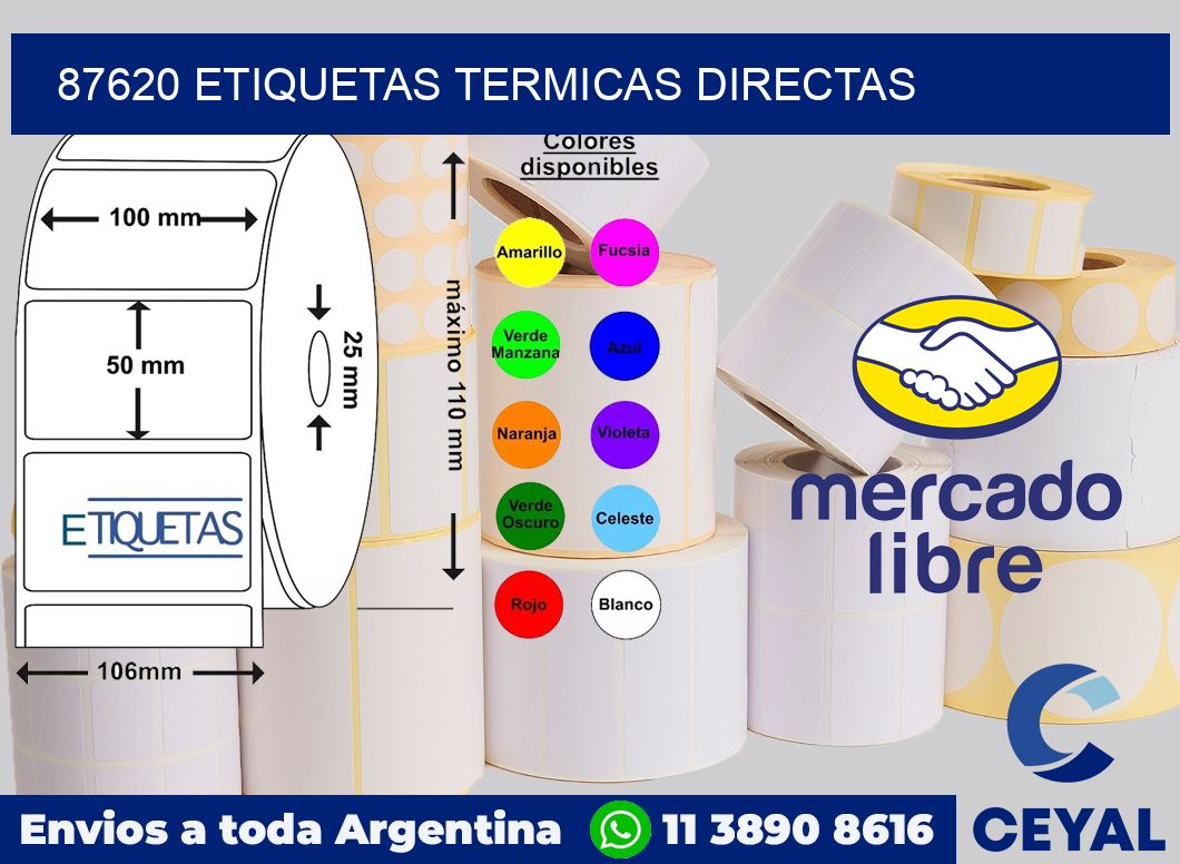 87620 Etiquetas termicas directas