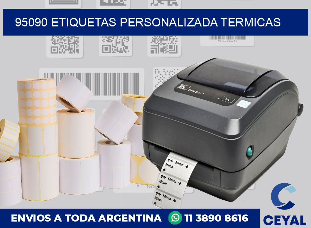 95090 etiquetas personalizada termicas