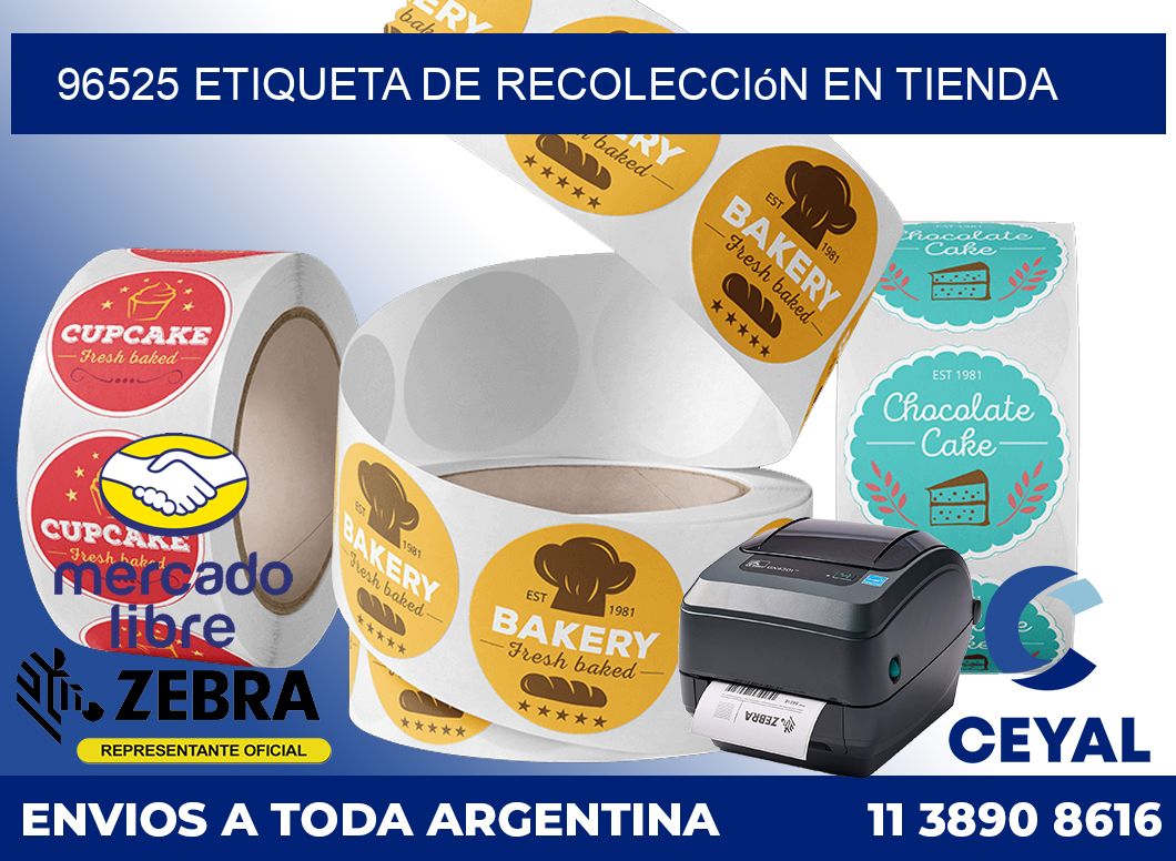 96525 Etiqueta de recolección en tienda
