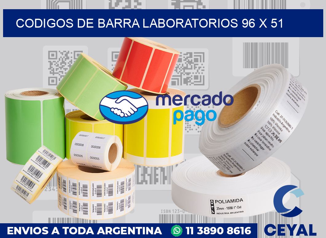 Codigos de barra laboratorios 96 x 51