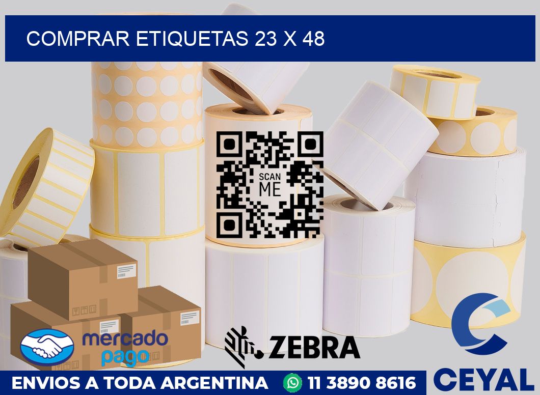 Comprar etiquetas 23 x 48