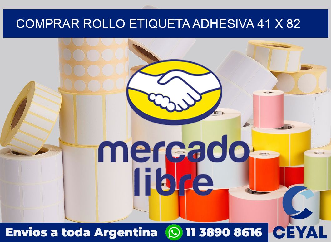 Comprar rollo etiqueta adhesiva 41 x 82