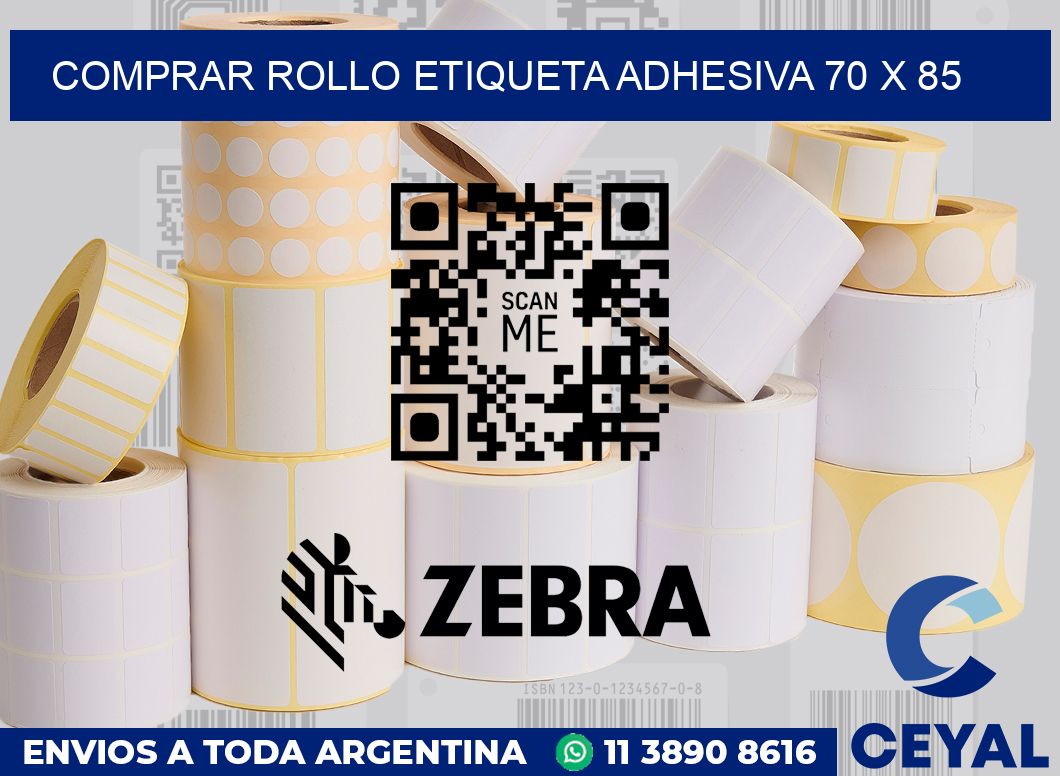 Comprar rollo etiqueta adhesiva 70 x 85