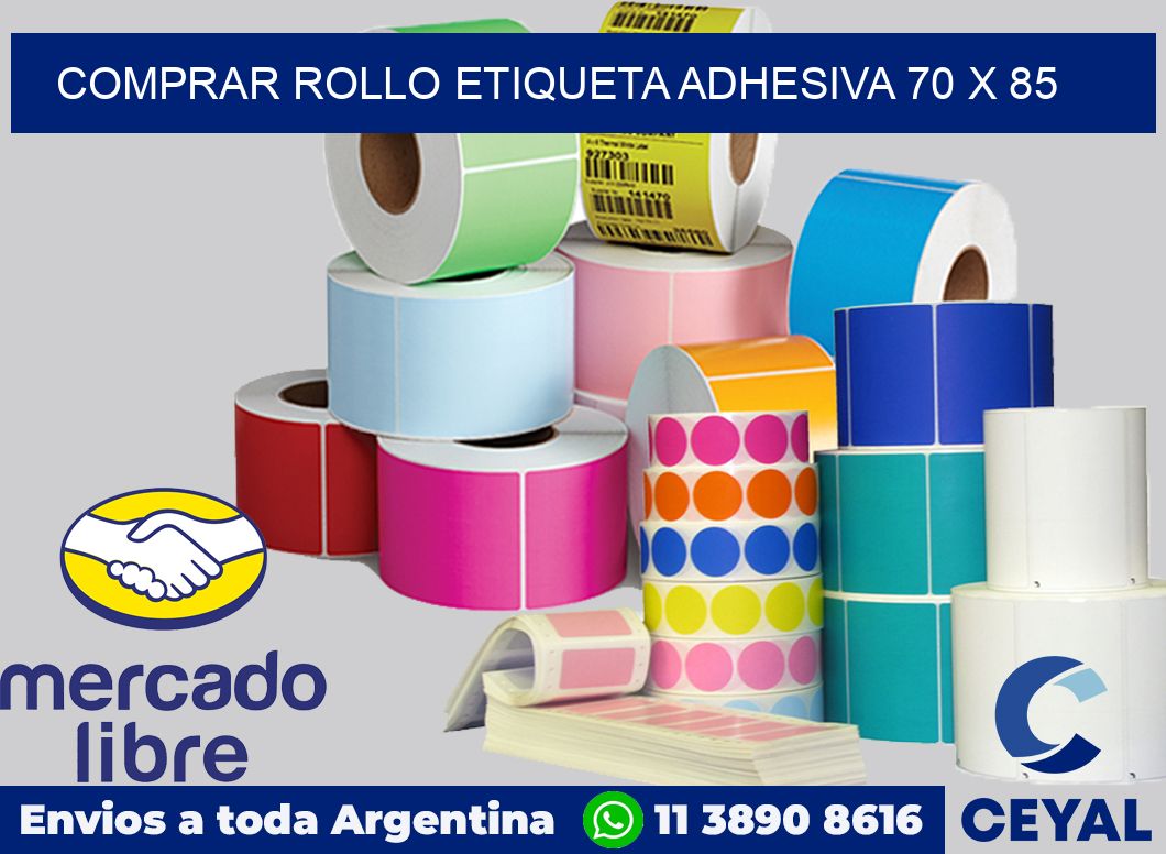 Comprar rollo etiqueta adhesiva 70 x 85