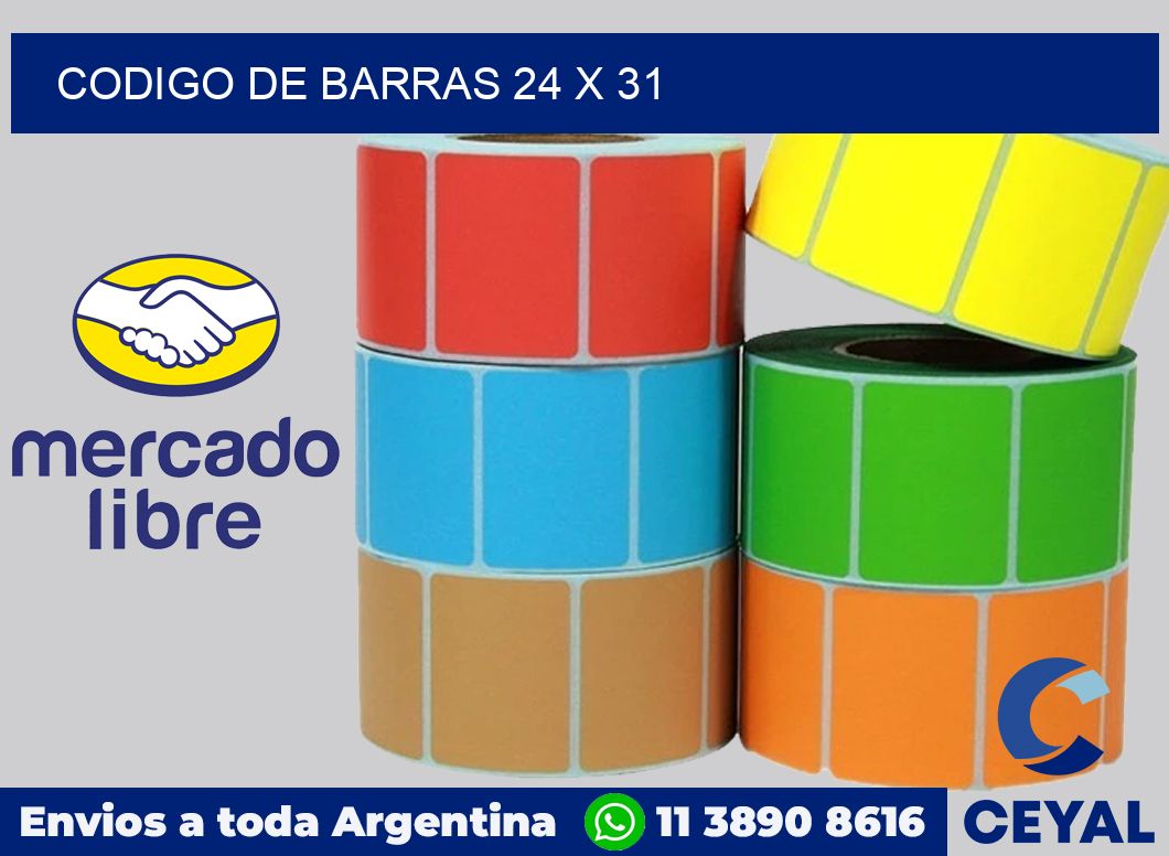 codigo de barras 24 x 31