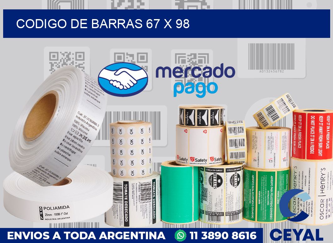 codigo de barras 67 x 98