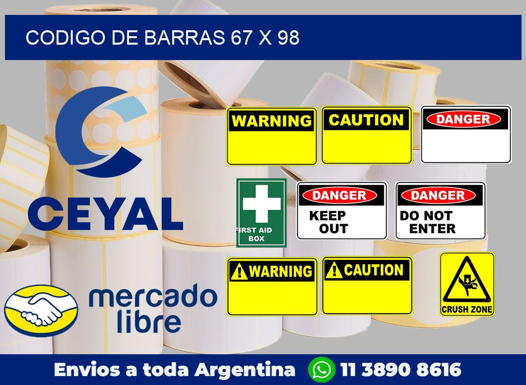 codigo de barras 67 x 98