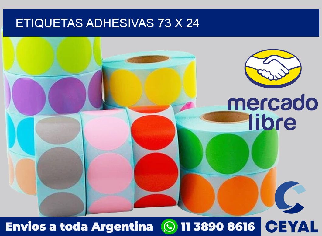 etiquetas adhesivas 73 x 24