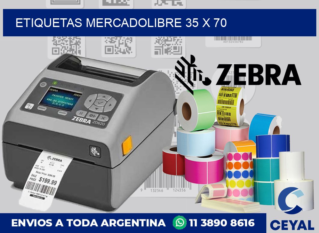 etiquetas mercadolibre 35 x 70