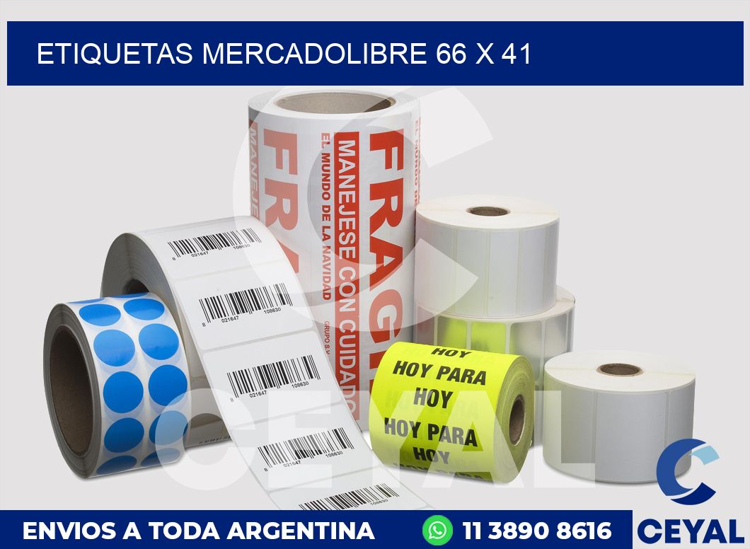 etiquetas mercadolibre 66 x 41