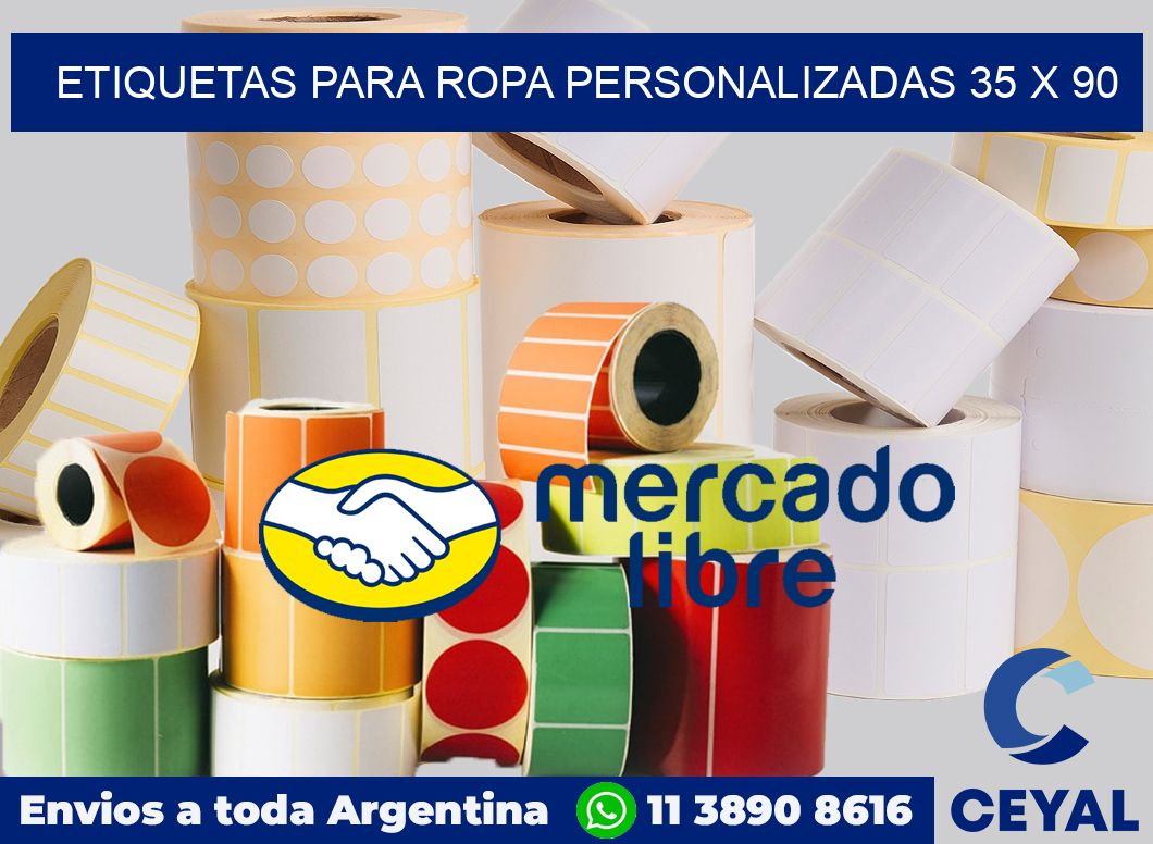 etiquetas para ropa personalizadas 35 x 90