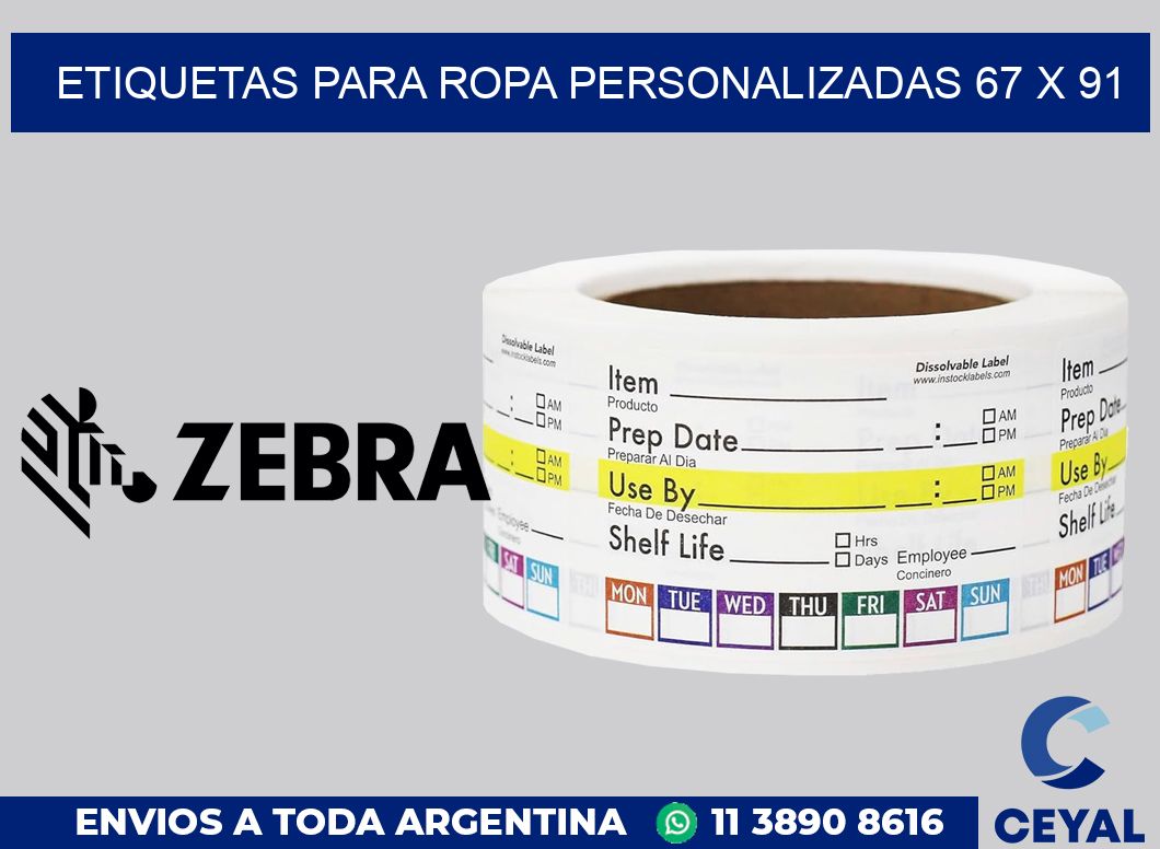 etiquetas para ropa personalizadas 67 x 91