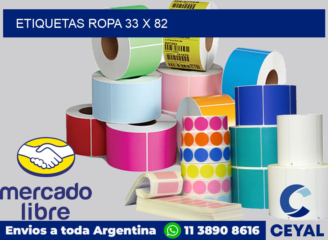 etiquetas ropa 33 x 82