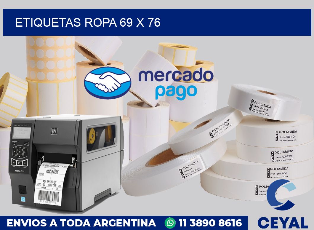 etiquetas ropa 69 x 76