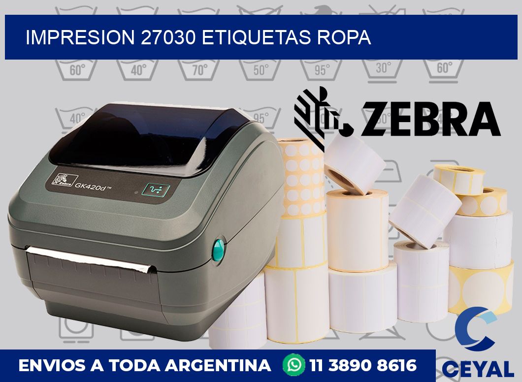 impresion 27030 etiquetas ropa