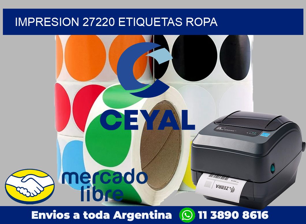 impresion 27220 etiquetas ropa